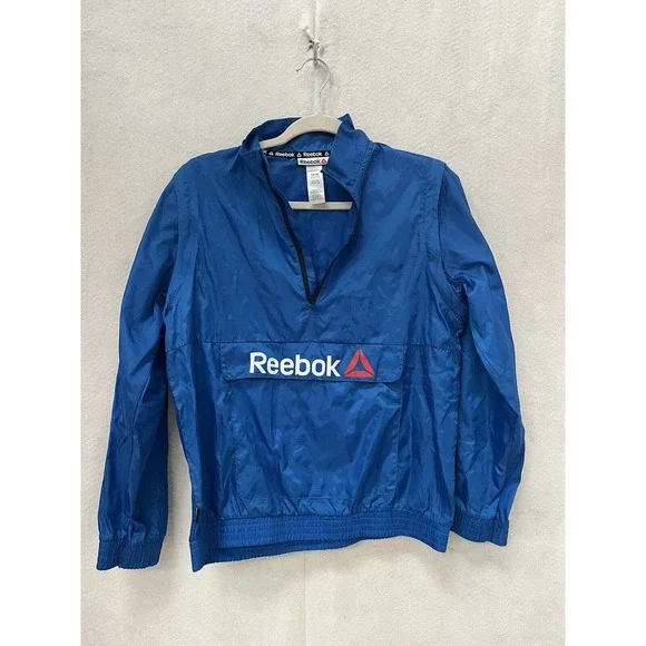 Reebok Zip Jacket wind rain XL 14 16 ski snowboard front pocket youth - Picture 1 of 10